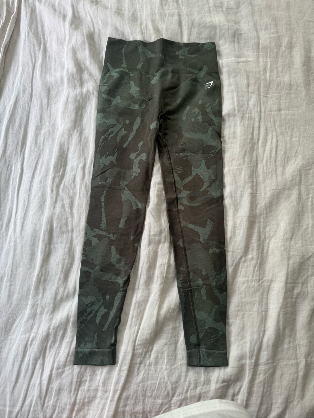 Gymshark Dark Green Camo High-Rise Leggings